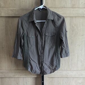 (J58) Active USA Green Shirt Sz M